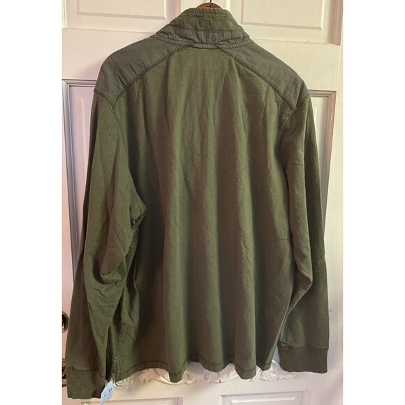 Eddie Bauer Cloud Quarter Zip Fleece. Mens XXL. Pullover Long Sleeve. Green. - Picture 3 of 4